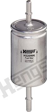 Hengst Filter H320WK - Топливный фильтр www.autospares.lv