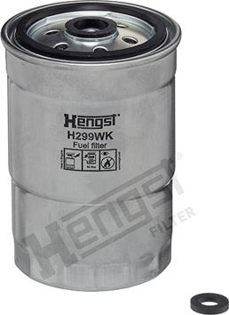 Hengst Filter H299WK - Degvielas filtrs autospares.lv