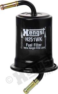 Hengst Filter H251WK - Degvielas filtrs www.autospares.lv