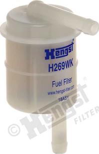 Hengst Filter H269WK - Degvielas filtrs www.autospares.lv