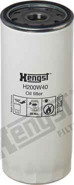 Hengst Filter H200W40 - Eļļas filtrs www.autospares.lv