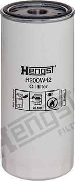 Hengst Filter H200W42 - Eļļas filtrs www.autospares.lv