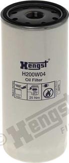 Hengst Filter H200W04 - Eļļas filtrs www.autospares.lv