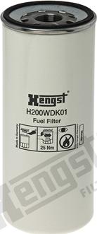 Hengst Filter H200WDK01 - Degvielas filtrs www.autospares.lv