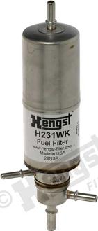 Hengst Filter H231WK - Топливный фильтр www.autospares.lv