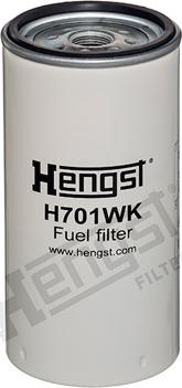 Hengst Filter H701WK - Degvielas filtrs www.autospares.lv