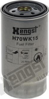 Hengst Filter H70WK15 - Degvielas filtrs autospares.lv