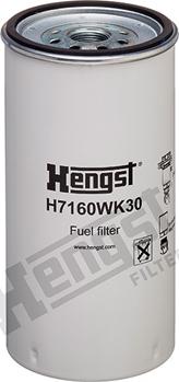 Hengst Filter H7160WK30 - Degvielas filtrs autospares.lv