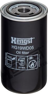 Hengst Filter HG19WD05 - Hydraulic Filter, automatic transmission www.autospares.lv