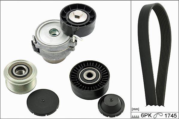 Hepu 20-1908 - Поликлиновый ременный комплект www.autospares.lv