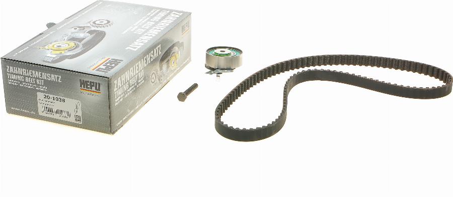 Hepu 20-1038 - Timing Belt Set www.autospares.lv