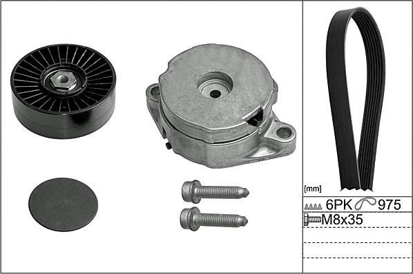 Hepu 20-1890 - Ķīļrievu siksnu komplekts www.autospares.lv