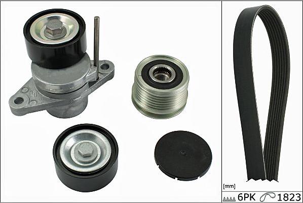 Hepu 20-1856 - Поликлиновый ременный комплект www.autospares.lv