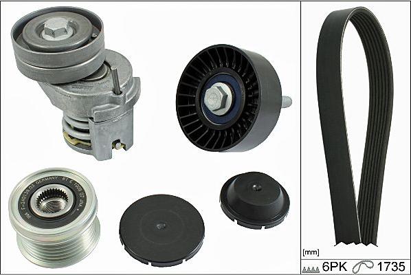 Hepu 20-1858 - Поликлиновый ременный комплект www.autospares.lv