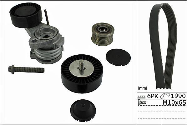 Hepu 20-1857 - Поликлиновый ременный комплект www.autospares.lv