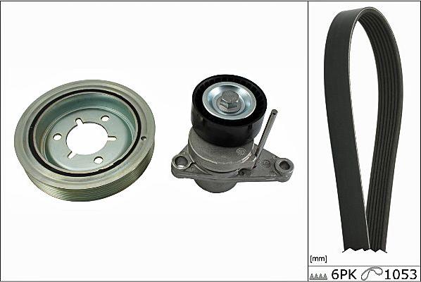 Hepu 20-1869 - Поликлиновый ременный комплект www.autospares.lv