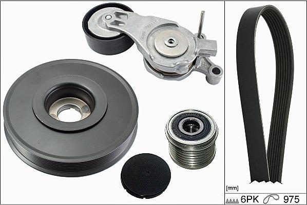 Hepu 20-1861 - Ķīļrievu siksnu komplekts autospares.lv