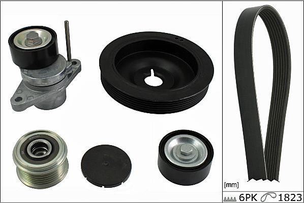 Hepu 20-1868 - Поликлиновый ременный комплект www.autospares.lv