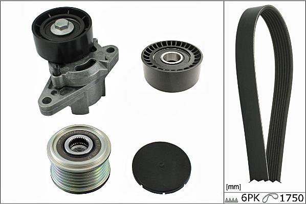 Hepu 20-1867 - Поликлиновый ременный комплект www.autospares.lv