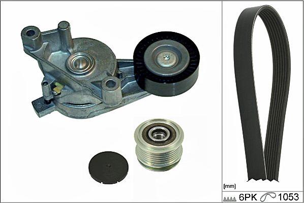 Hepu 20-1802 - Поликлиновый ременный комплект www.autospares.lv