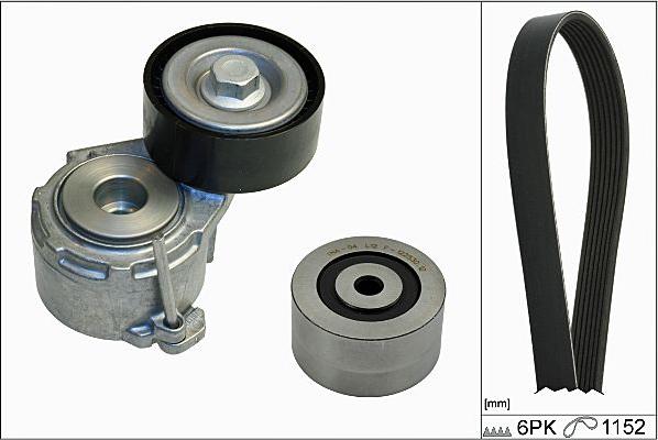 Hepu 20-1811 - Поликлиновый ременный комплект www.autospares.lv