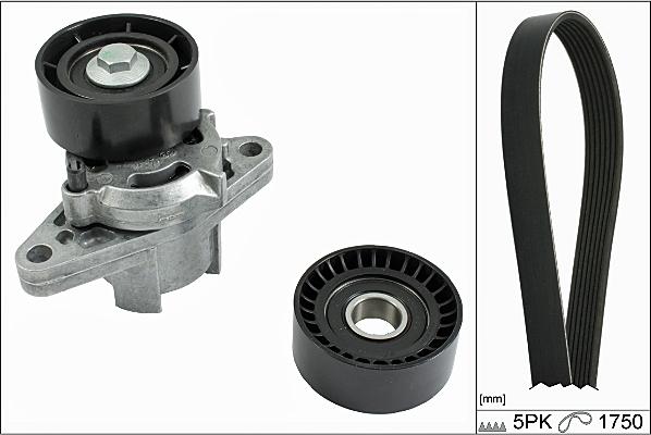 Hepu 20-1887 - Поликлиновый ременный комплект www.autospares.lv