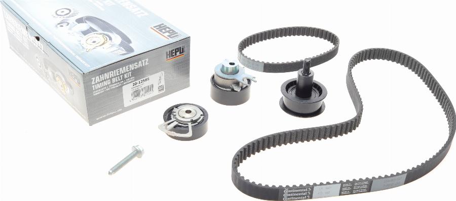 Hepu 20-1258S - Timing Belt Set www.autospares.lv