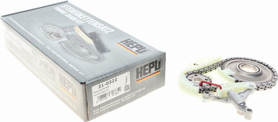 Hepu 21-0322 - Ķēdes komplekts, Eļļas sūkņa piedziņa www.autospares.lv