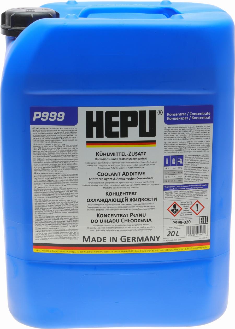 Hepu P999-020 - Antifreeze www.autospares.lv