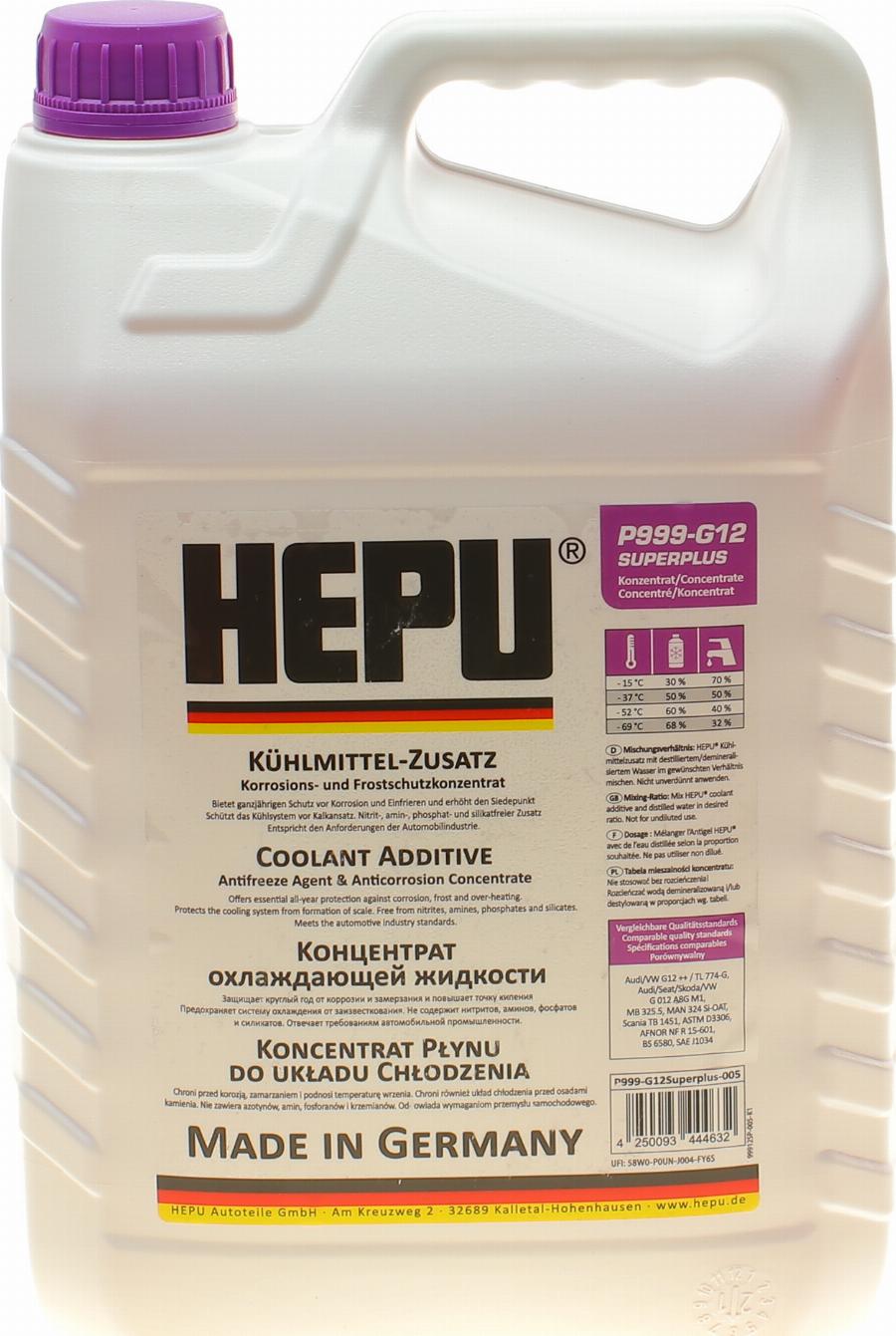 Hepu P999-G12-SUPERPLUS-005 - Antifreeze www.autospares.lv