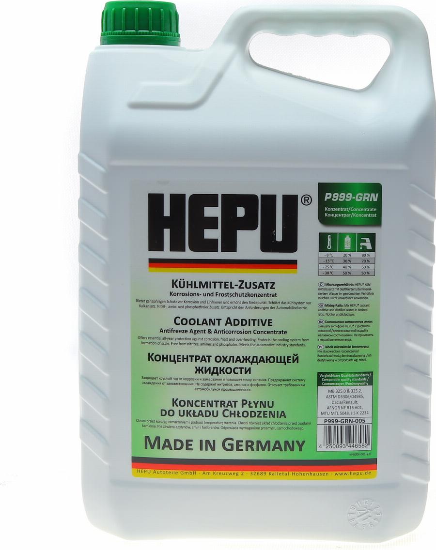 Hepu P999-GRN-005 - Antifreeze www.autospares.lv