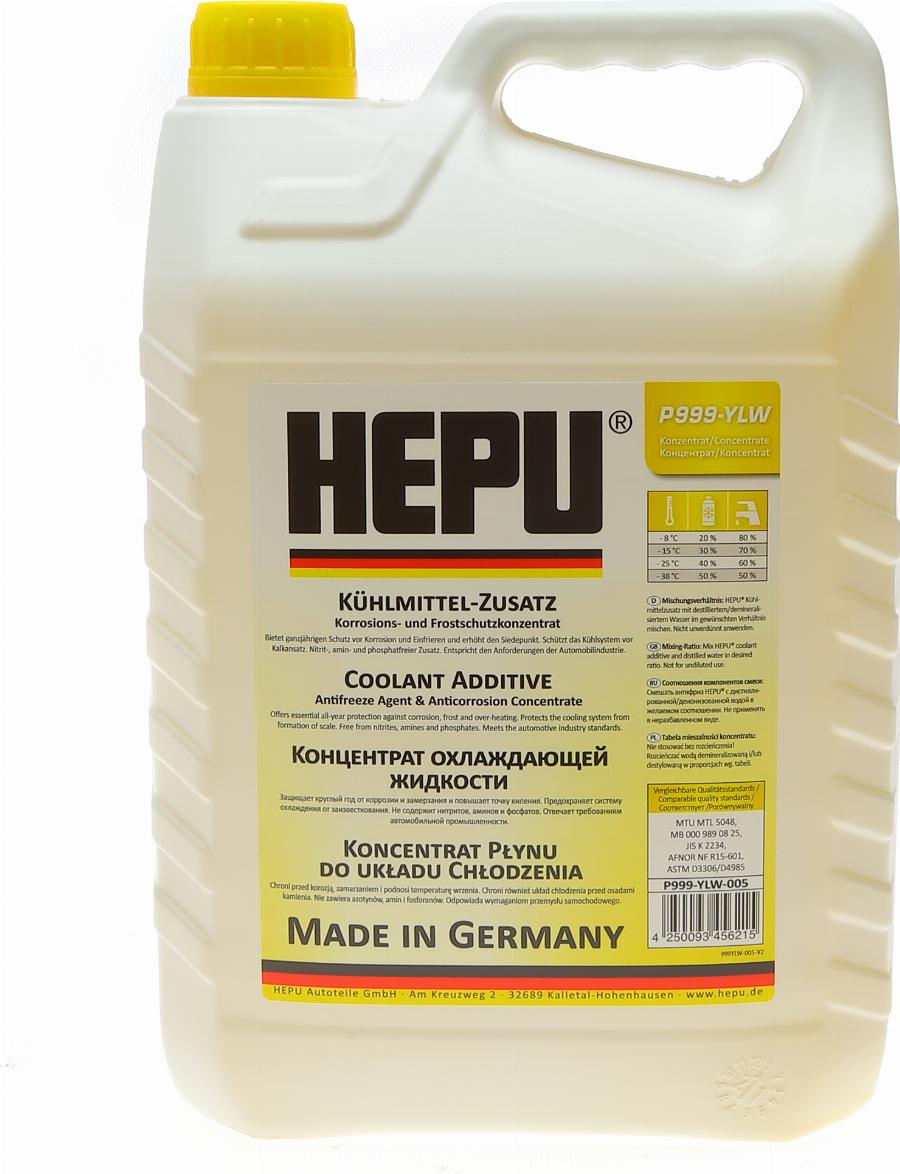 Hepu P999-YLW-005 - Antifreeze www.autospares.lv