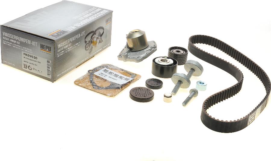 Hepu PK09550 - Water Pump & Timing Belt Set www.autospares.lv