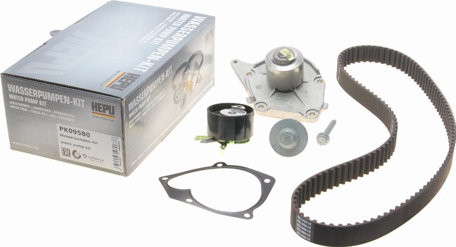 Hepu PK09580 - Water Pump & Timing Belt Set www.autospares.lv