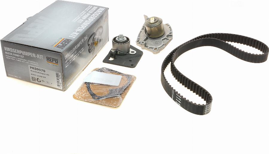 Hepu PK09570 - Ūdenssūknis + Zobsiksnas komplekts www.autospares.lv