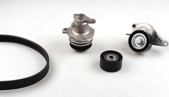 Hepu PK09640 - Water Pump + V-Ribbed Belt Set www.autospares.lv