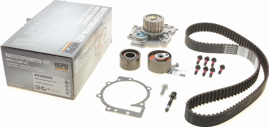 Hepu PK09800 - Water Pump & Timing Belt Set www.autospares.lv