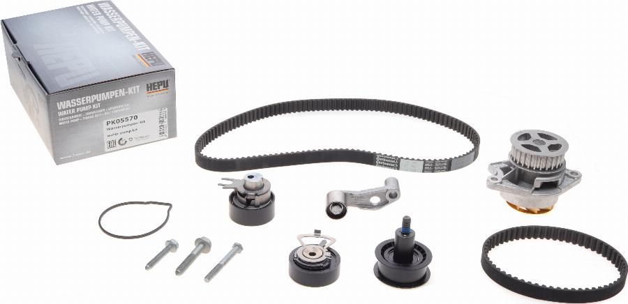 Hepu PK05570 - Water Pump & Timing Belt Set www.autospares.lv