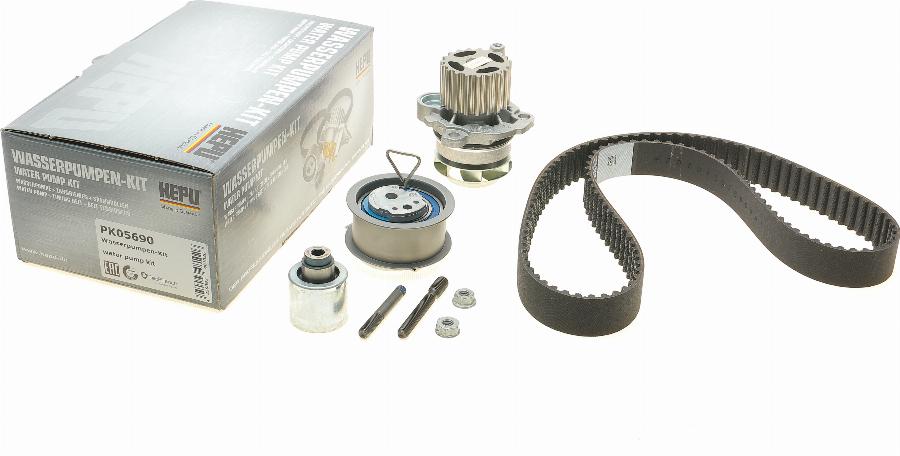 Hepu PK05690 - Water Pump & Timing Belt Set www.autospares.lv