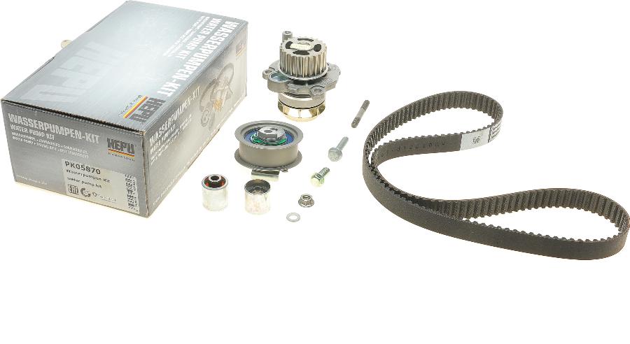 Hepu PK05870 - Water Pump & Timing Belt Set www.autospares.lv