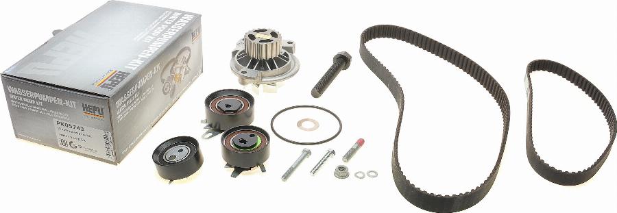 Hepu PK05743 - Water Pump & Timing Belt Set www.autospares.lv