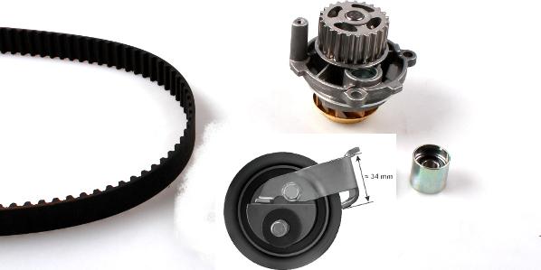 Hepu PK05727 - Water Pump & Timing Belt Set www.autospares.lv