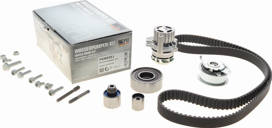 Hepu PK06551 - Water Pump & Timing Belt Set www.autospares.lv