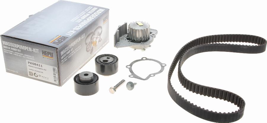 Hepu PK08411 - Water Pump & Timing Belt Set www.autospares.lv