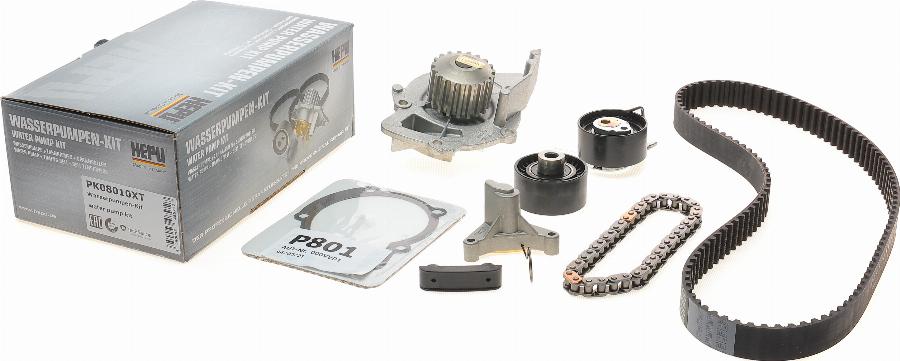 Hepu PK08010XT - Ūdenssūknis + Zobsiksnas komplekts www.autospares.lv