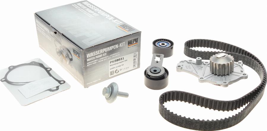 Hepu PK08031 - Water Pump & Timing Belt Set www.autospares.lv