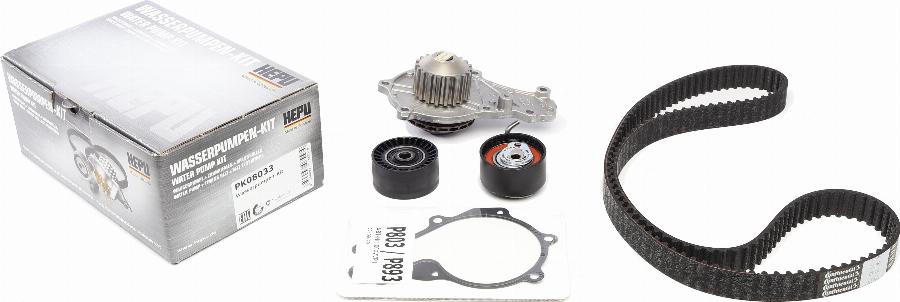 Hepu PK08033 - Water Pump & Timing Belt Set www.autospares.lv