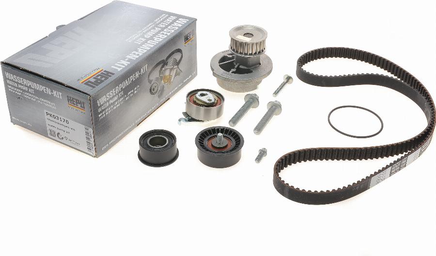 Hepu PK03170 - Water Pump & Timing Belt Set www.autospares.lv