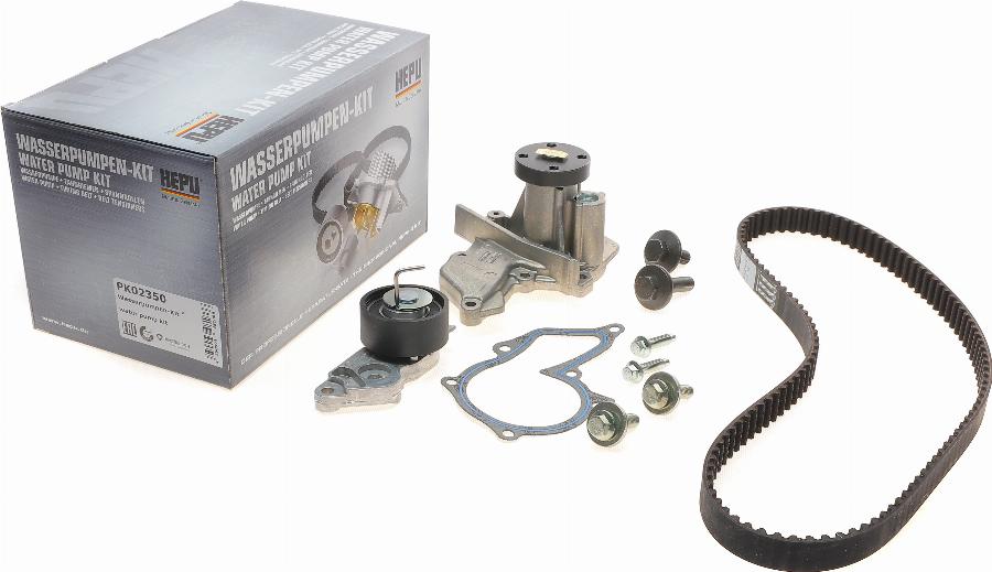 Hepu PK02350 - Water Pump & Timing Belt Set www.autospares.lv