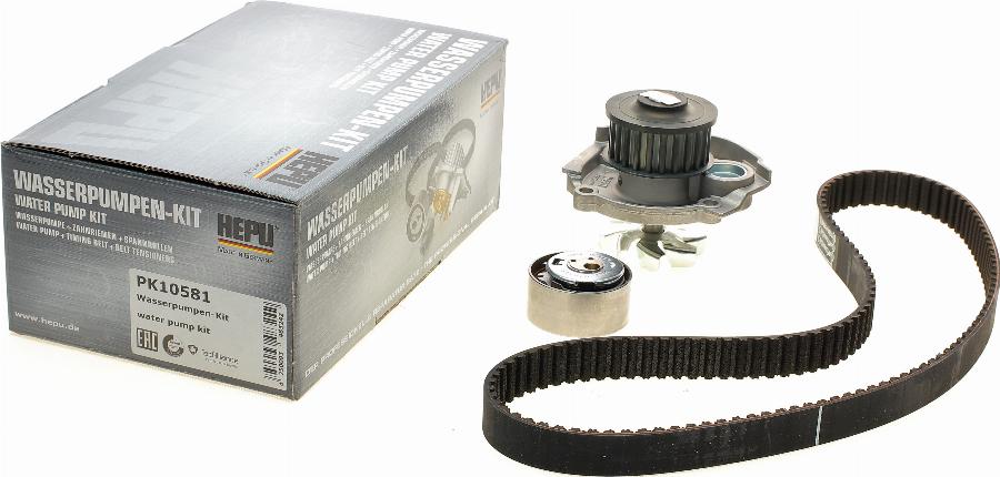 Hepu PK10581 - Water Pump & Timing Belt Set www.autospares.lv